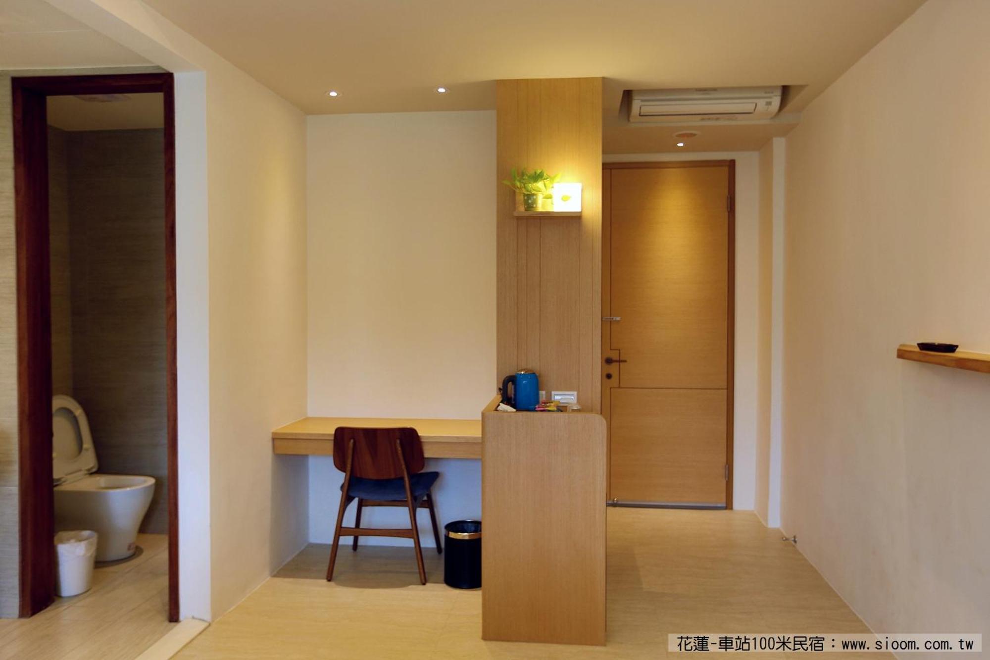 車站100M民宿丨電梯附停車場 Hualien Habitación foto